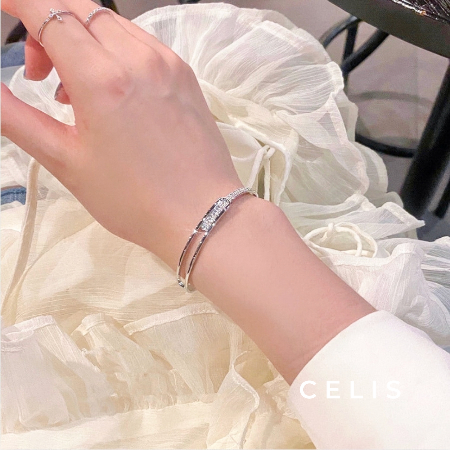 Zirconia Diamond Bangle