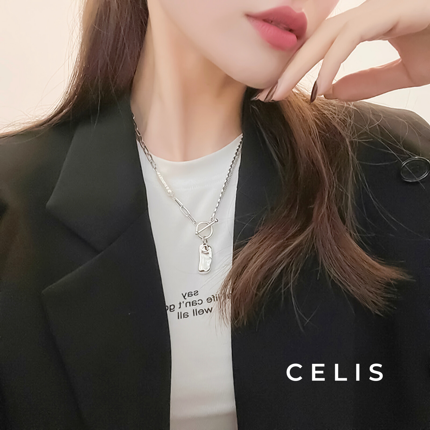 Pearl Baroque Chain Necklace