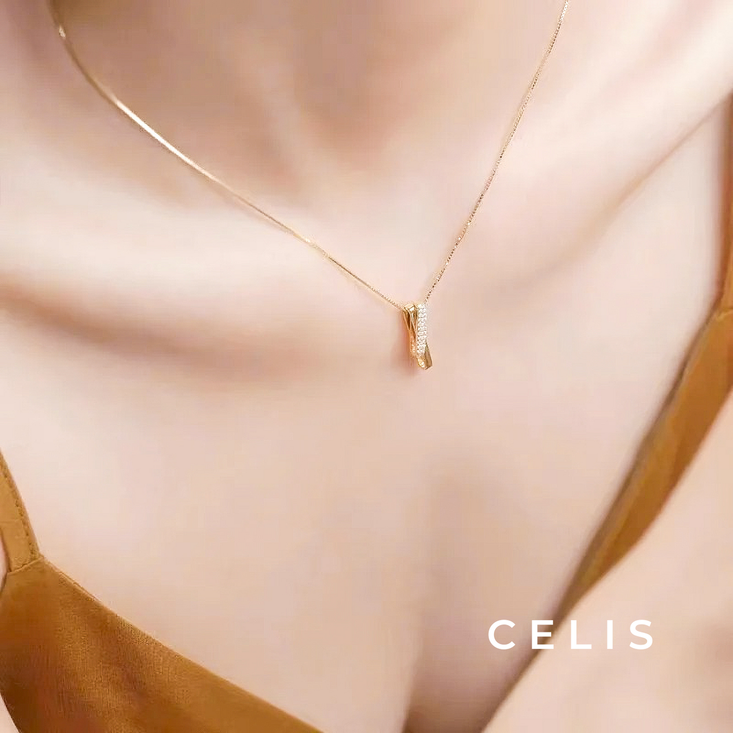 【Limited Item】 Dual Zirconia Necklace