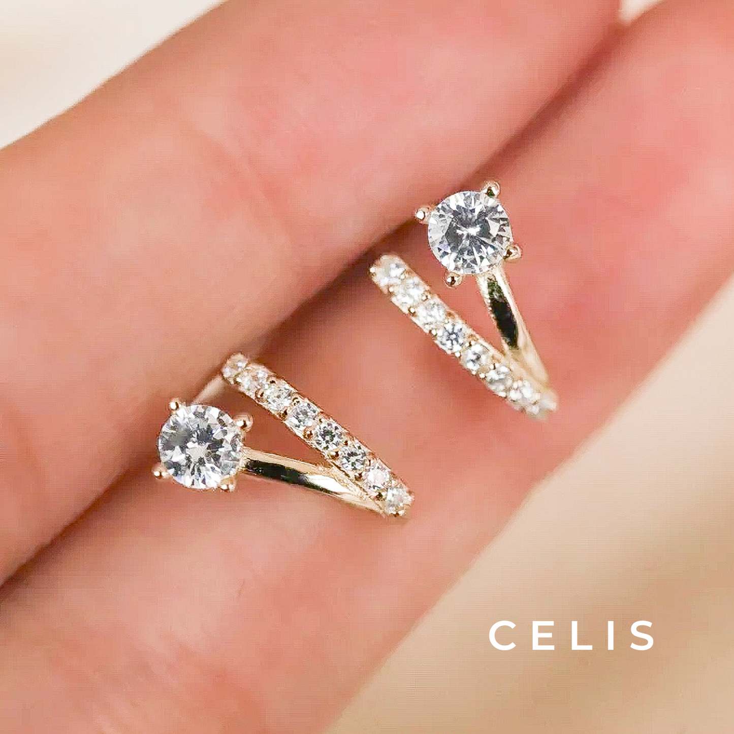 Elegant Zirconia Earrings