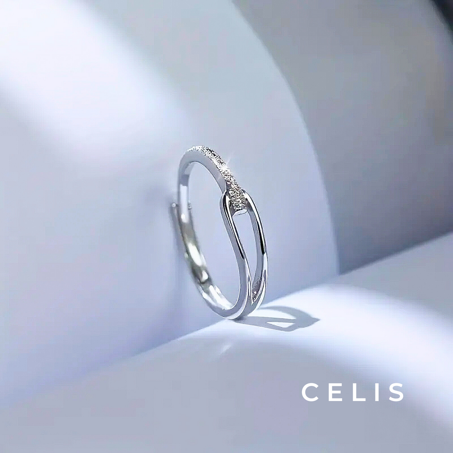 Elegant Geometric Diamond Cut Ring