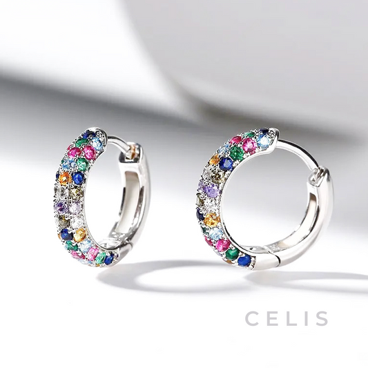 【Limited Item】 Multi-Color Zirconia Earrings