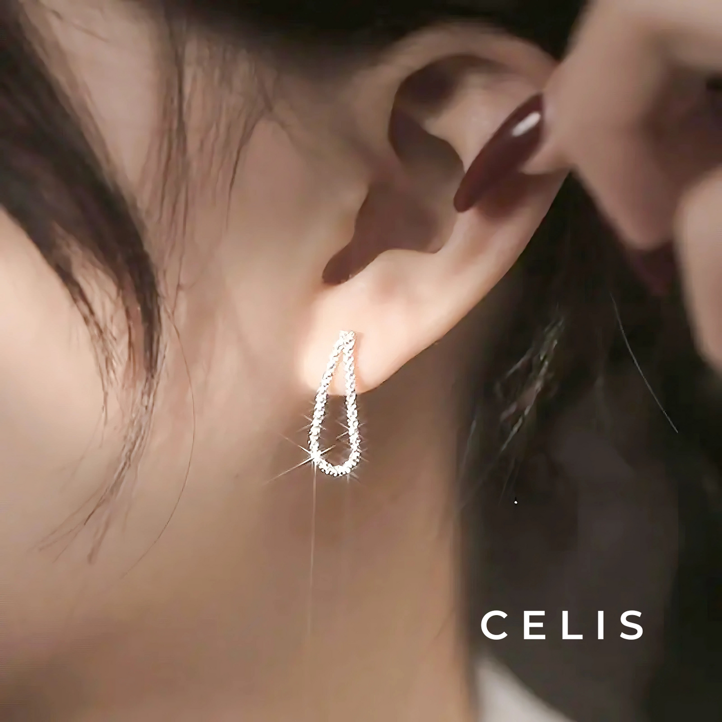 Diamond Cut Chain Earrings