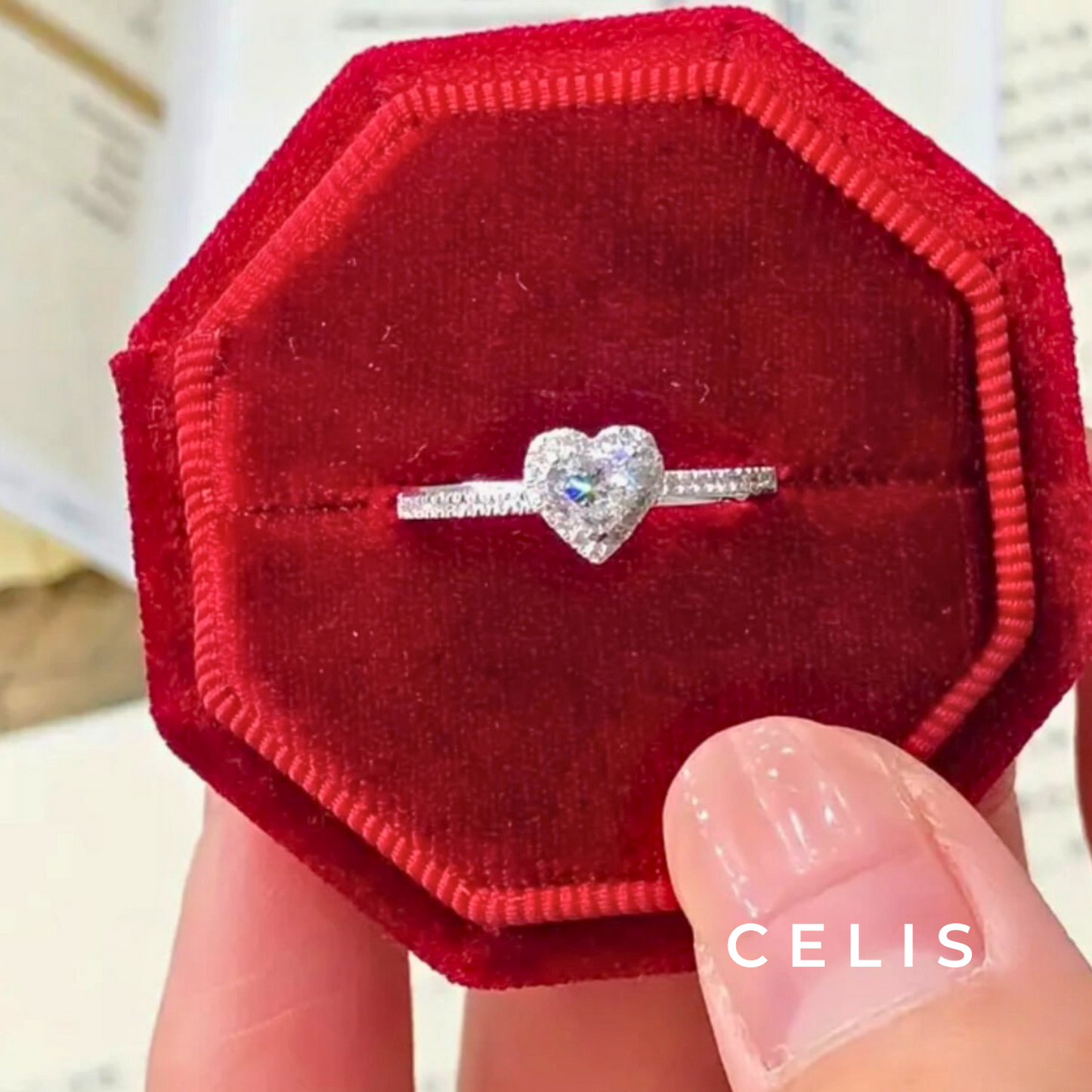 【Limited Item】 Heart Zirconia Ring