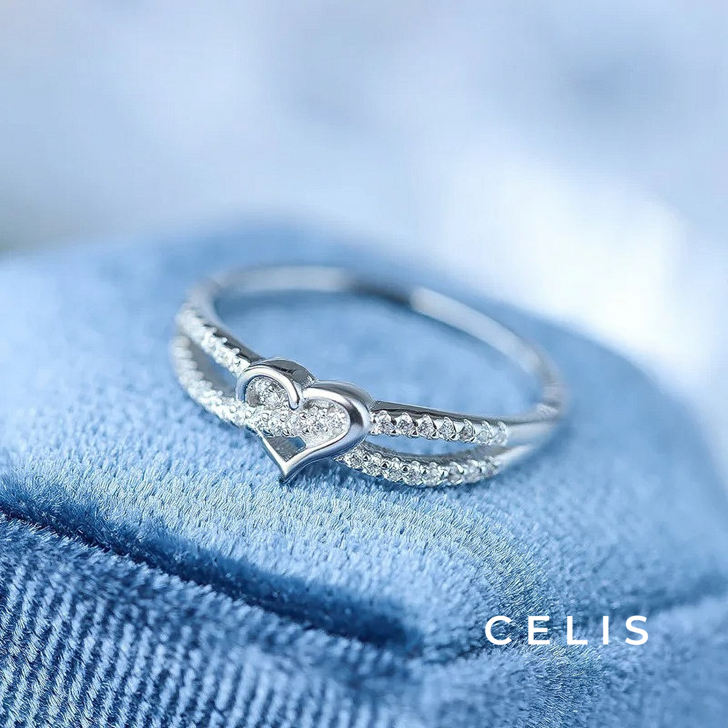 【Limited Item】 Twisted Heart Zirconia Ring