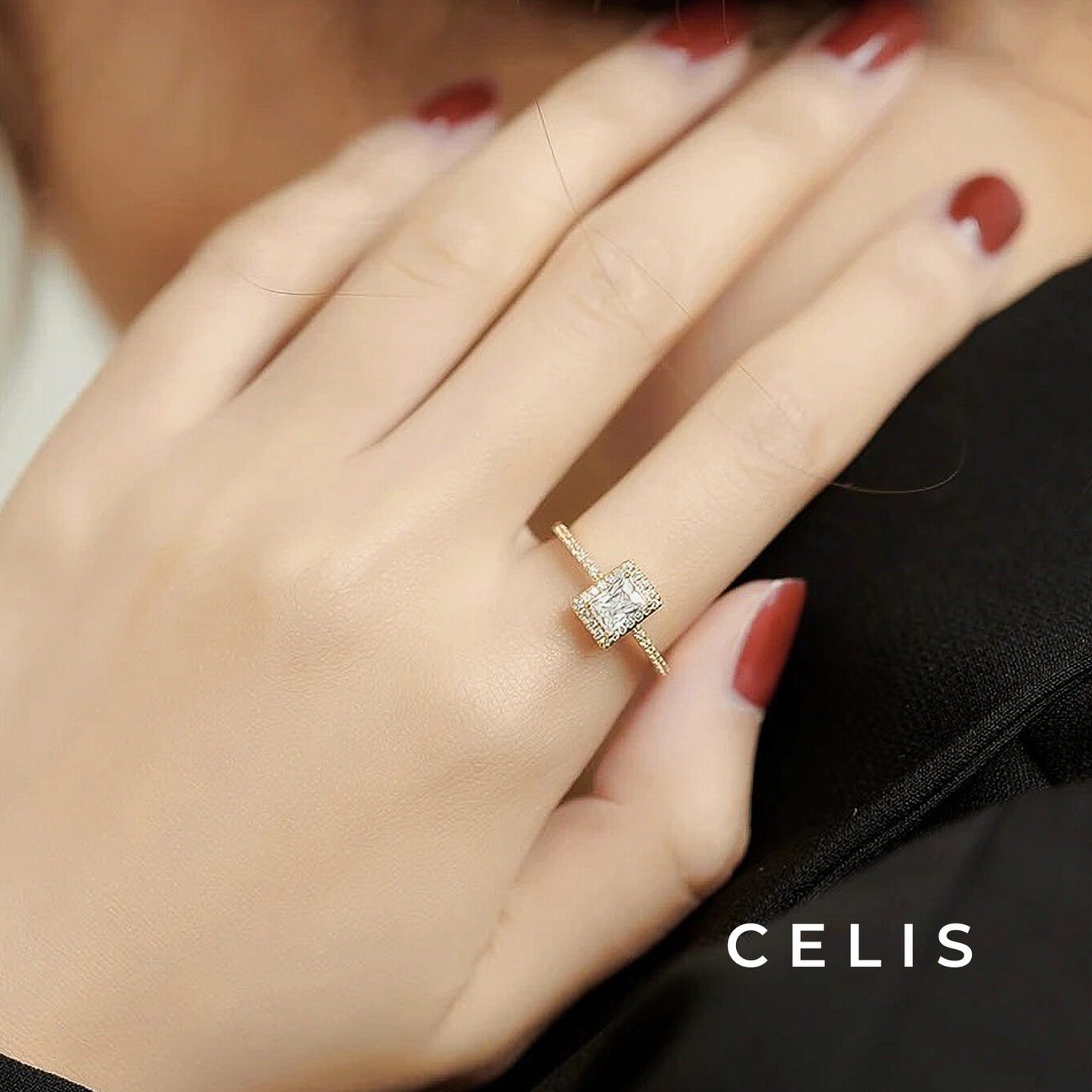 Square Zirconia Ring