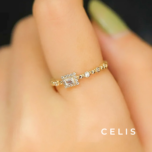 【Limited Item】 Baguette Cut Zirconia Ring