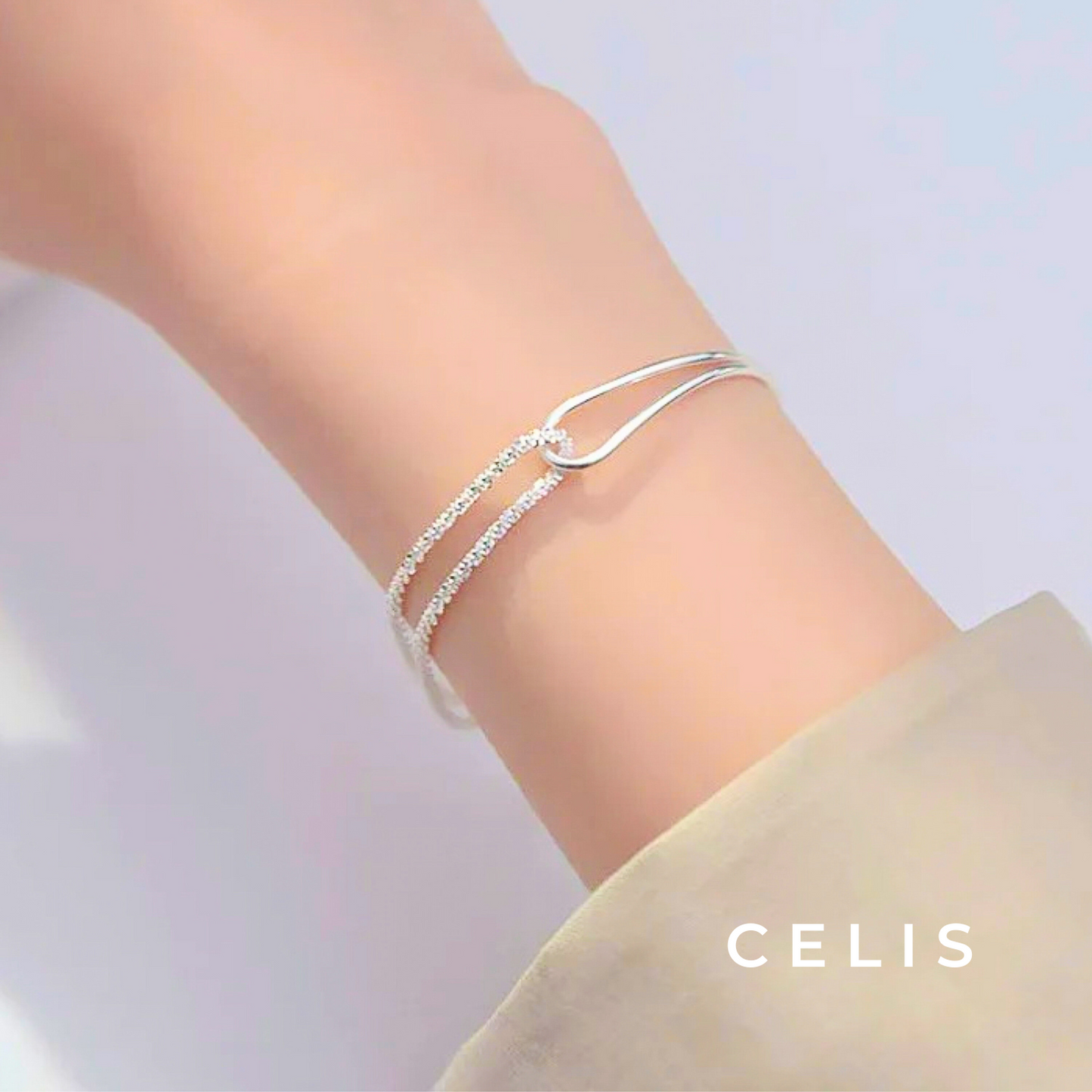 Bangle Diamond Cut Chain Bracelet