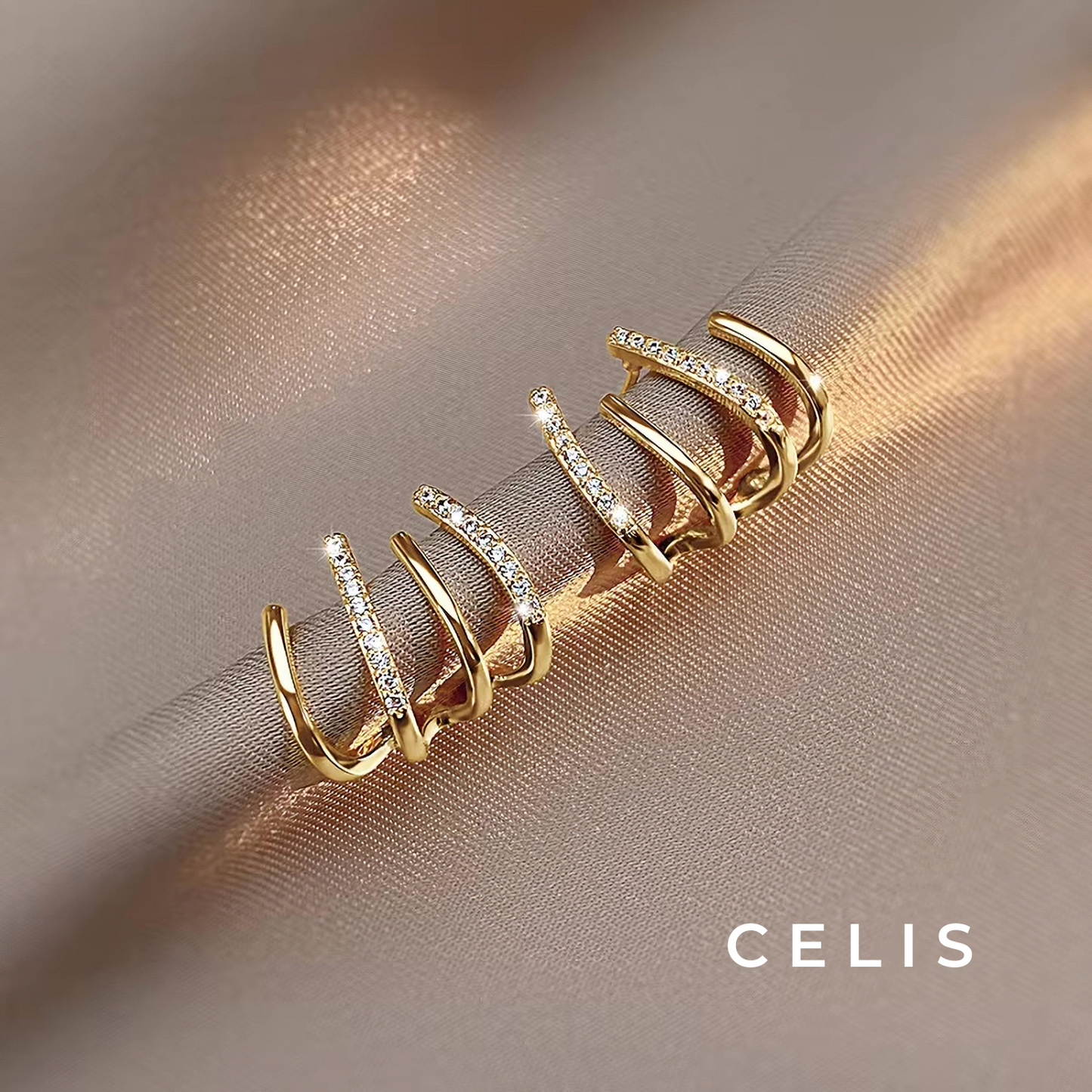 Crystal Twist Earrings