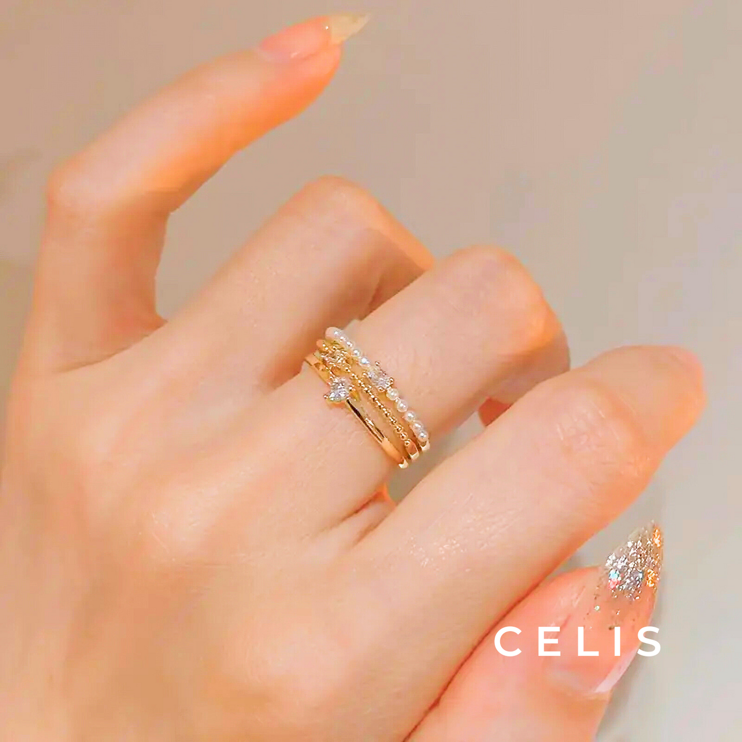 【Limited Item】 Elegant Stack Ring