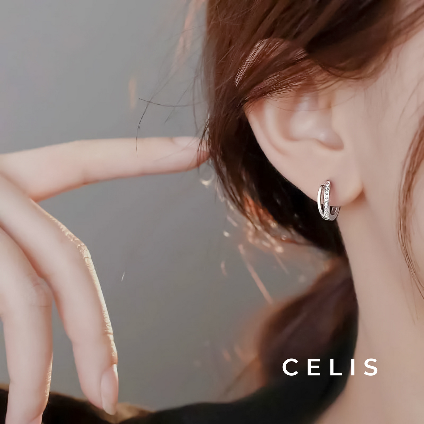 Layered Zirconia Earrings