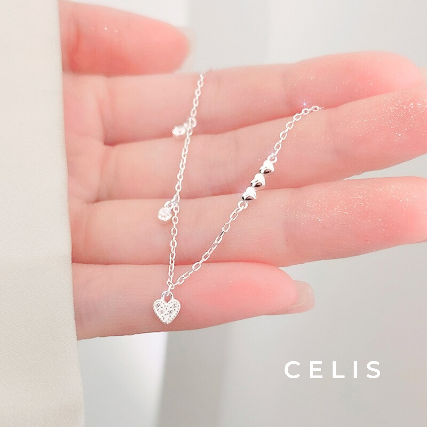 Small Heart Zirconia Bracelet