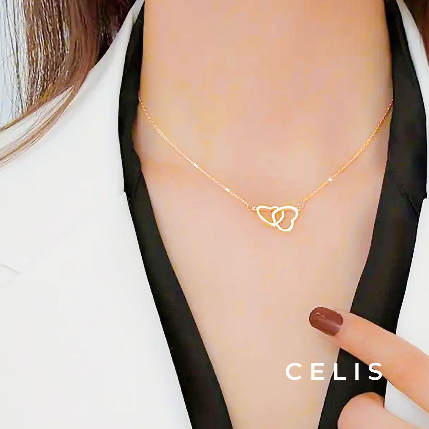 Double Heart Necklace