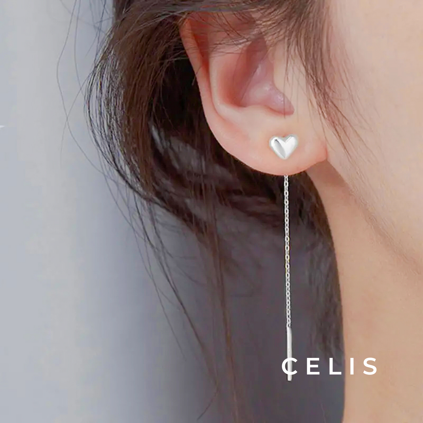 Heart Tassel Earrings