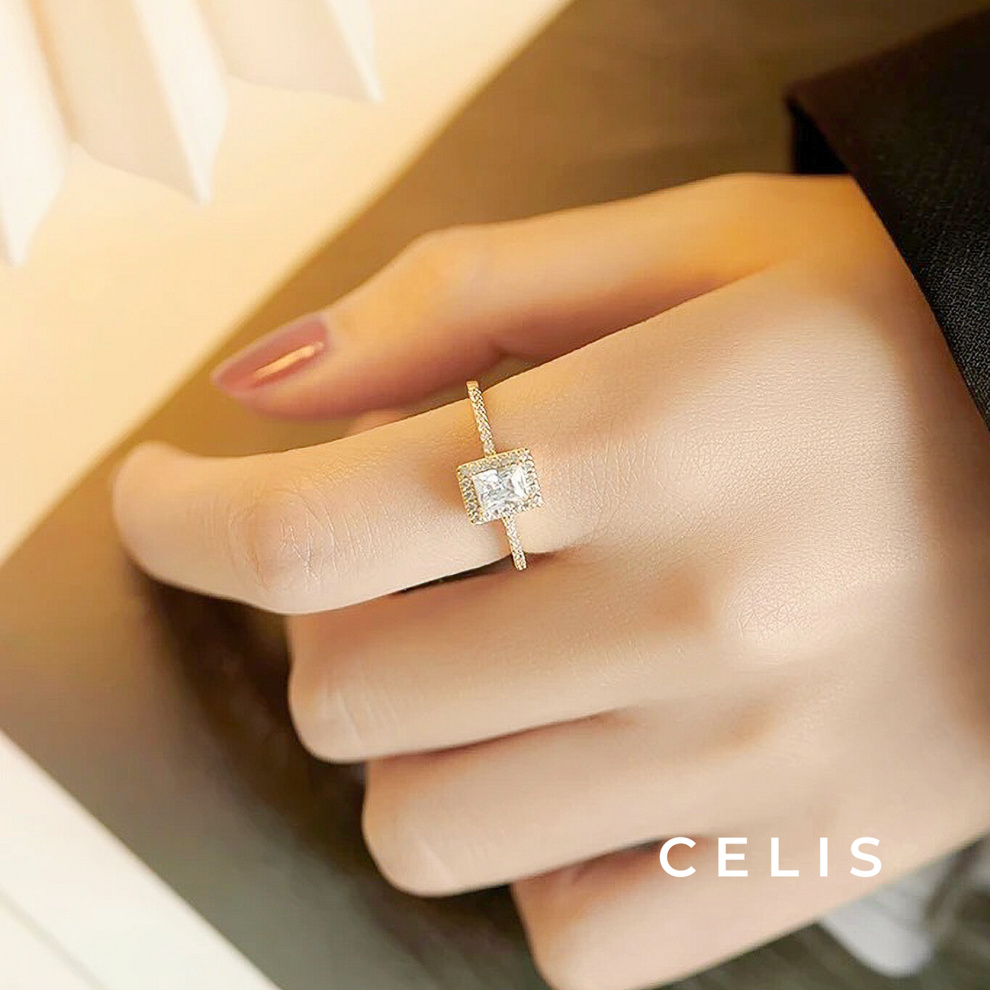 Square Zirconia Ring