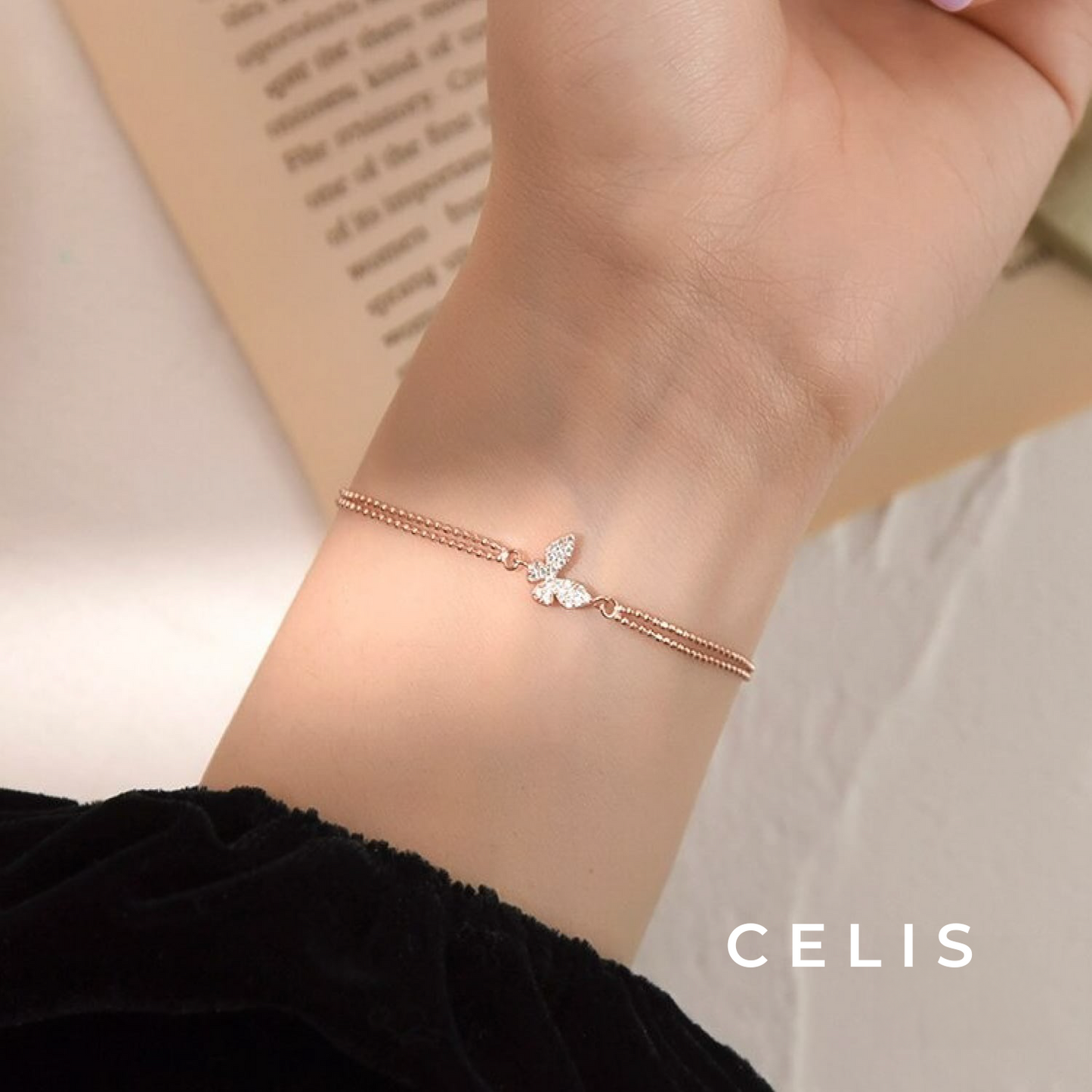 Butterfly Zirconia Bracelet