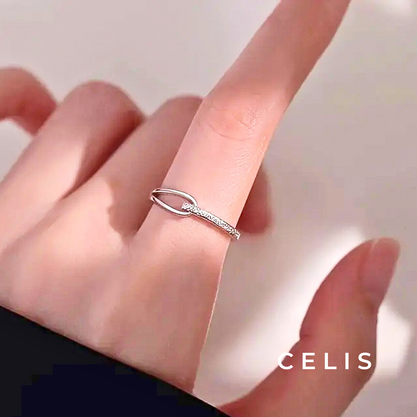 Elegant Geometric Diamond Cut Ring