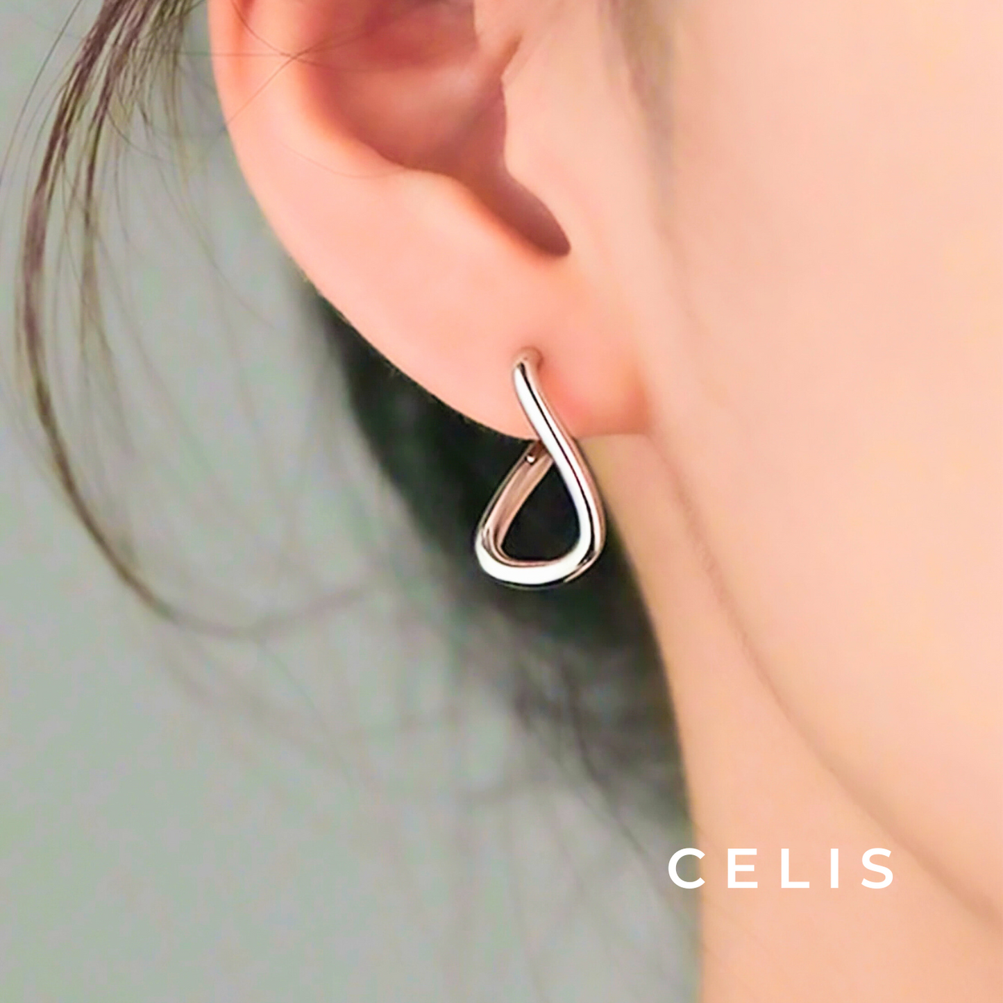Gray Loop Earrings