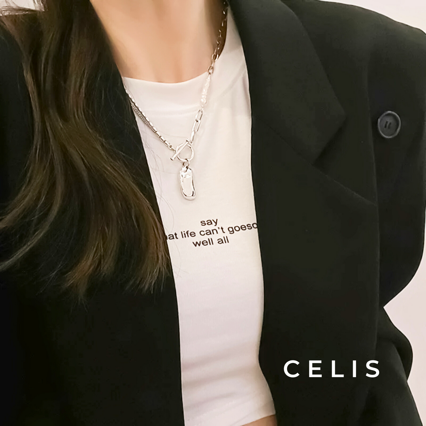 Pearl Baroque Chain Necklace