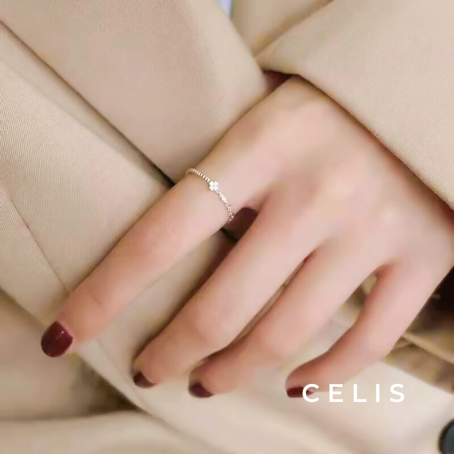 Twisted Zirconia Minimum Ring