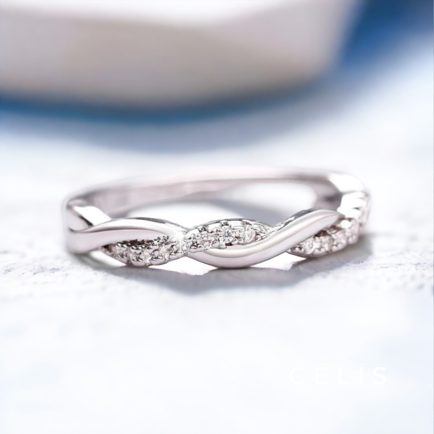 【Limited Item】 Twisted Zirconia Ring