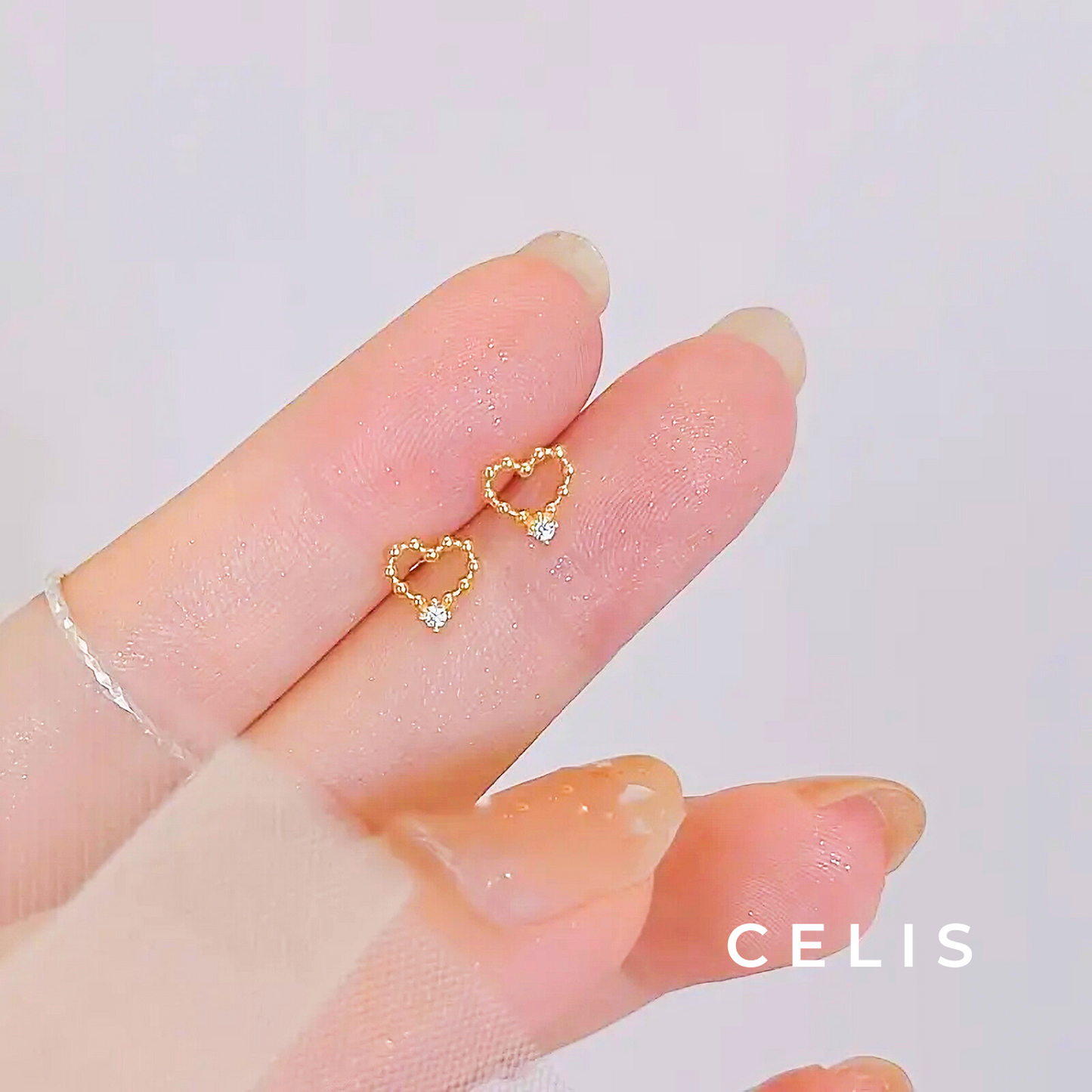 Sparkle Heart Earrings