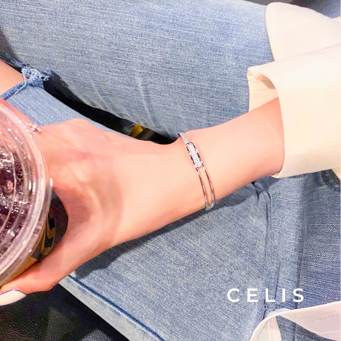 Zirconia Diamond Bangle