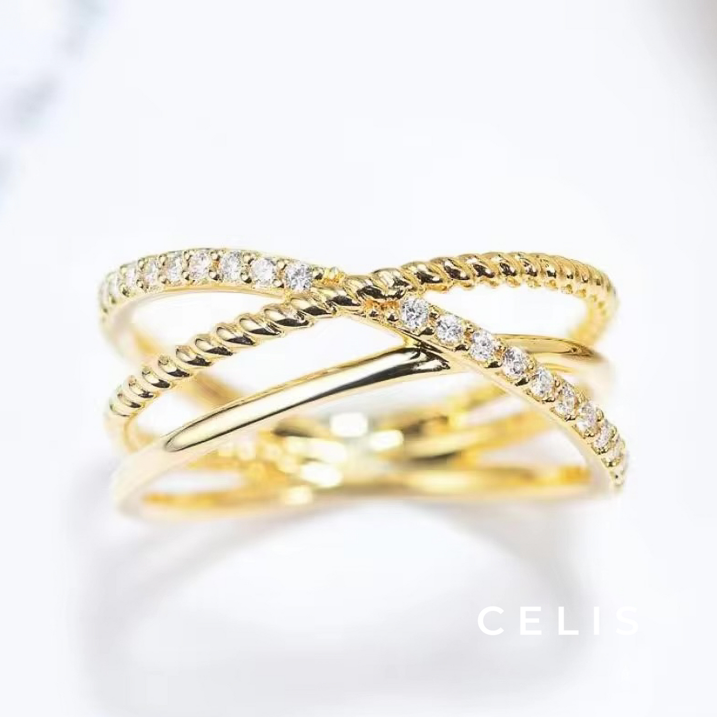 Multi Cross Zirconia Ring