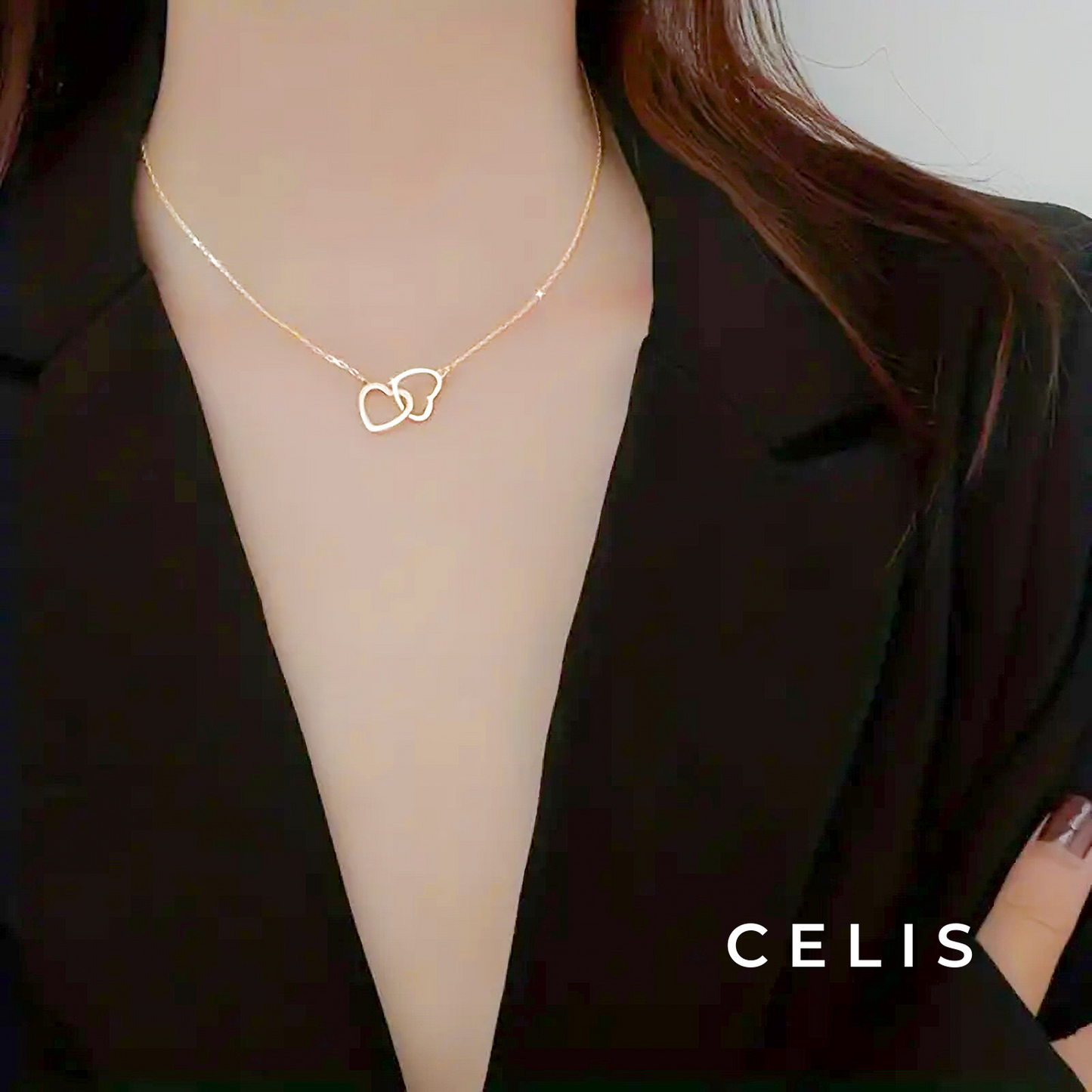 Double Heart Necklace