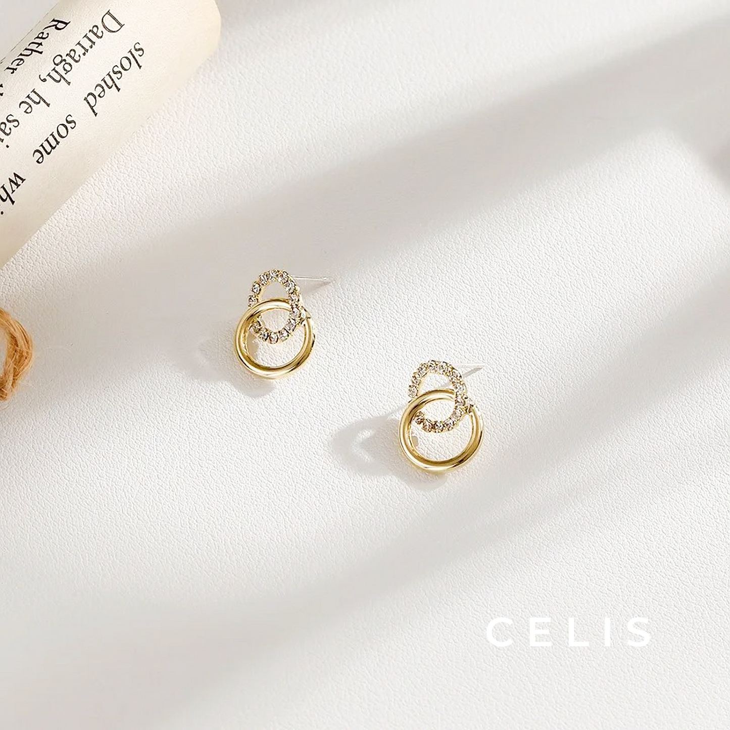 【Limited Item】 Elegant Twin Circle Earrings
