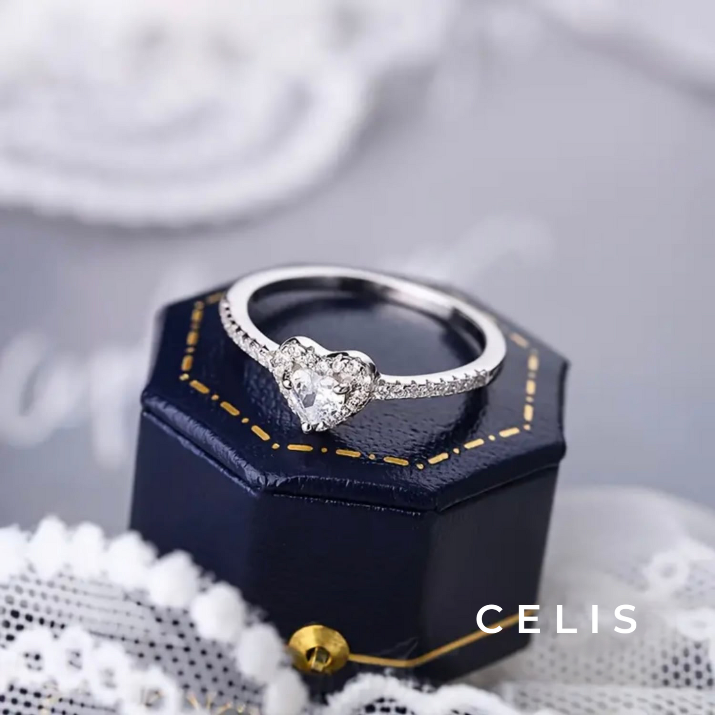 【Limited Item】 Heart Zirconia Ring