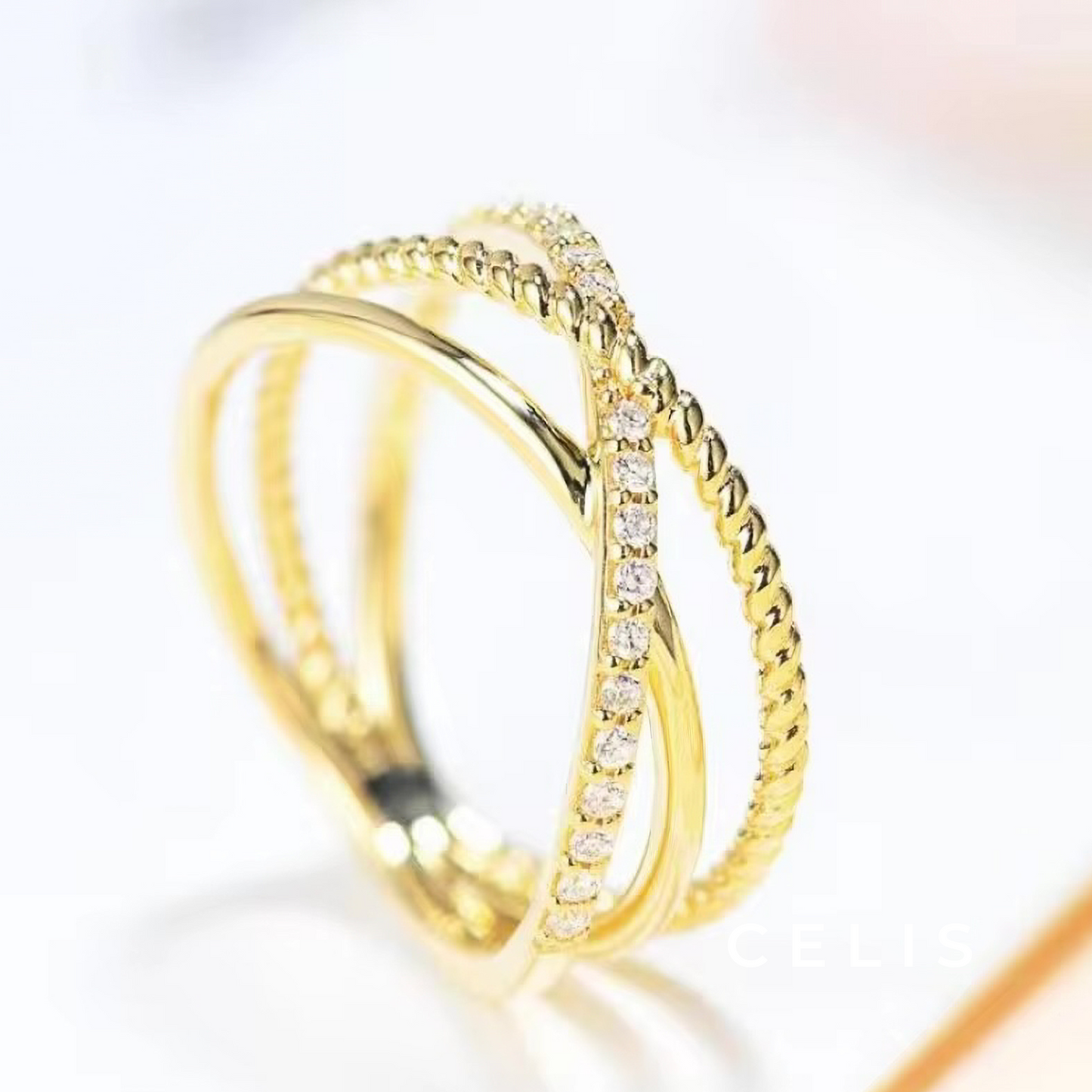 Multi Cross Zirconia Ring