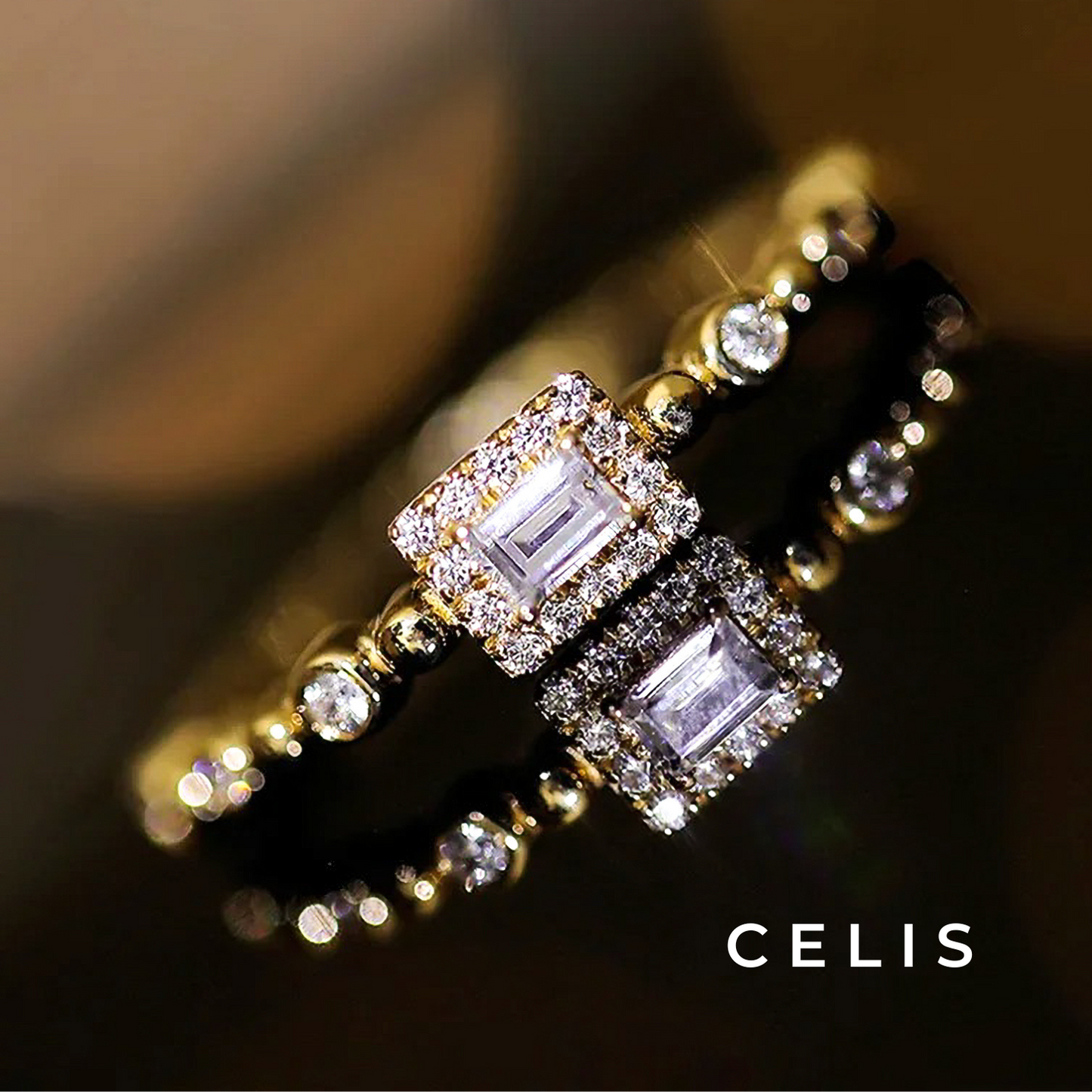 【Limited Item】 Baguette Cut Zirconia Ring