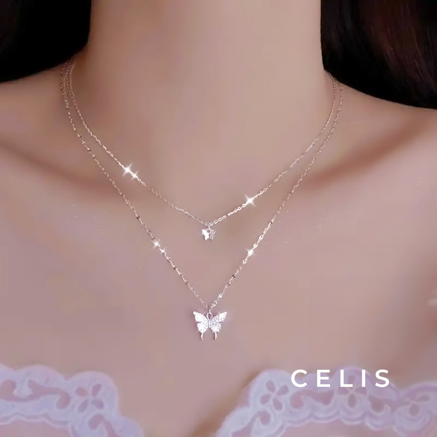 Butterfly Layered Necklace