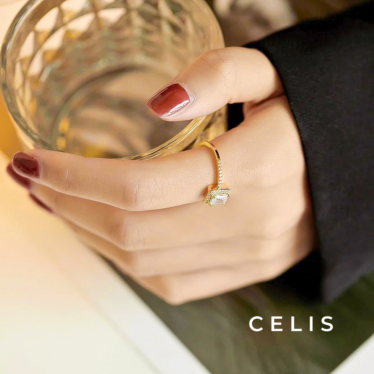 Square Zirconia Ring