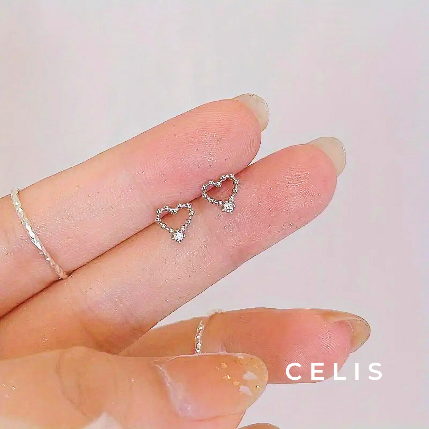 Sparkle Heart Earrings