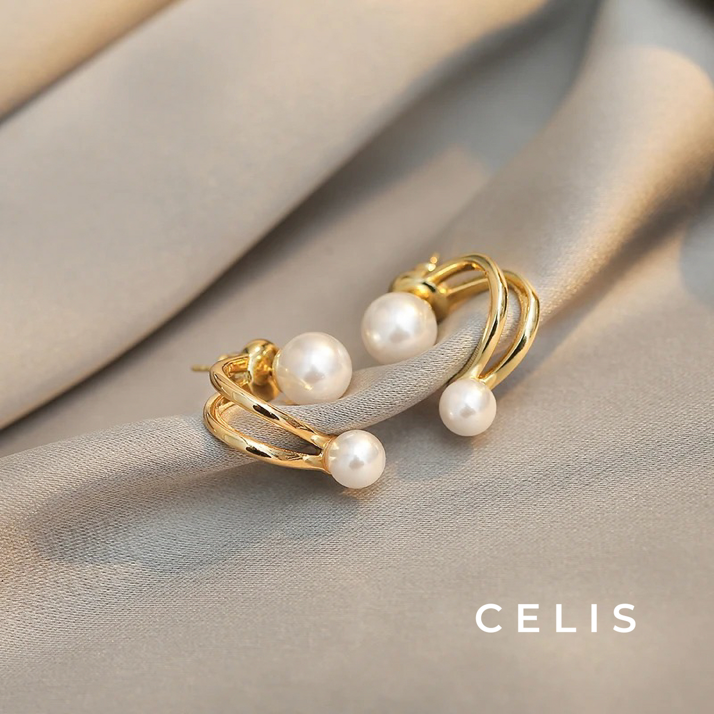 Twin Pearl Elegance Earrings