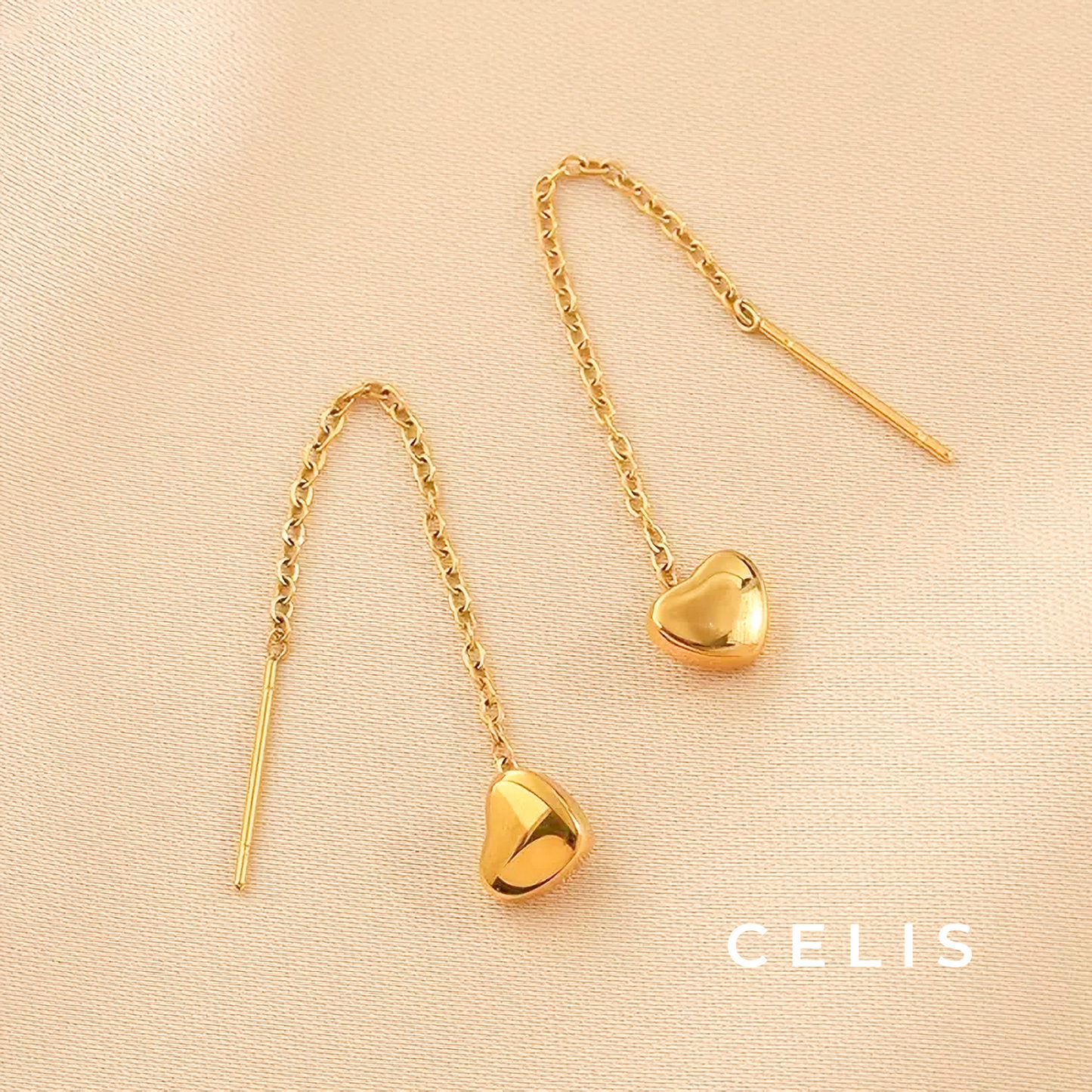 Heart Tassel Earrings