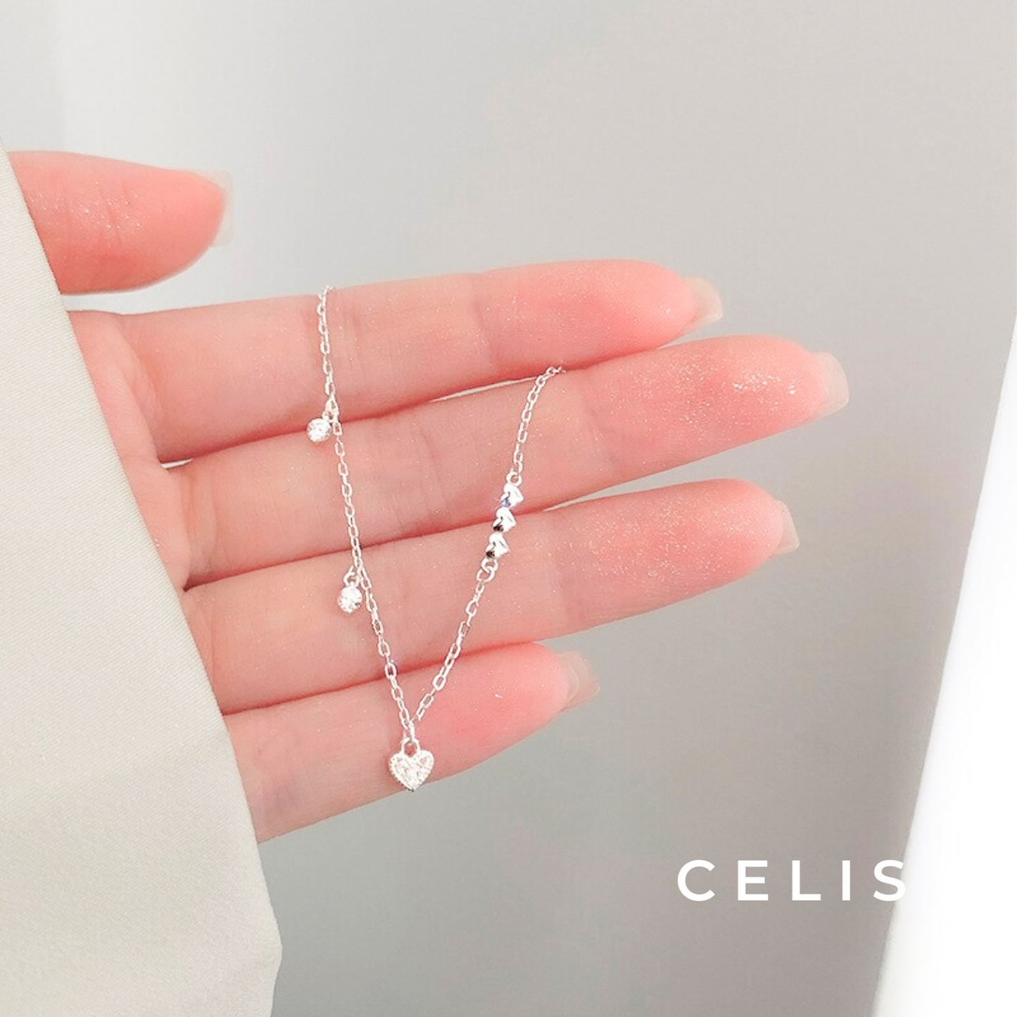 Small Heart Zirconia Bracelet