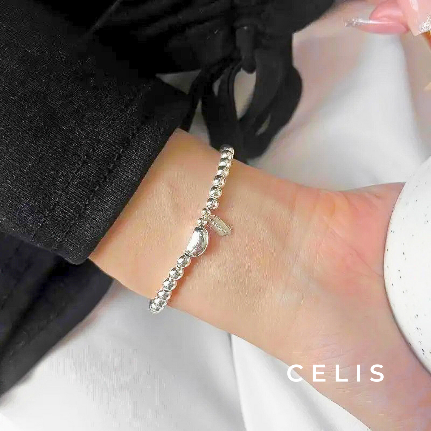 Ball Chain Bracelet Silver
