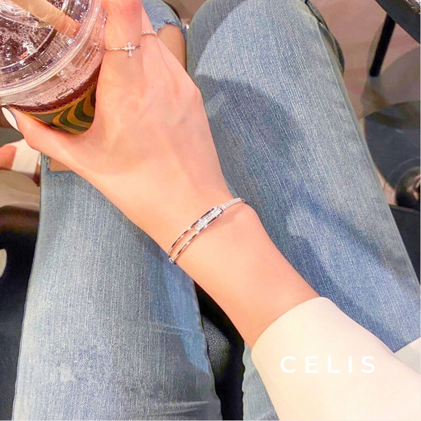 Zirconia Diamond Bangle