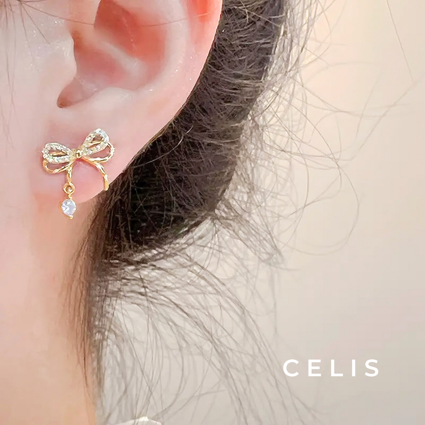 Shining Ribbon Earrings