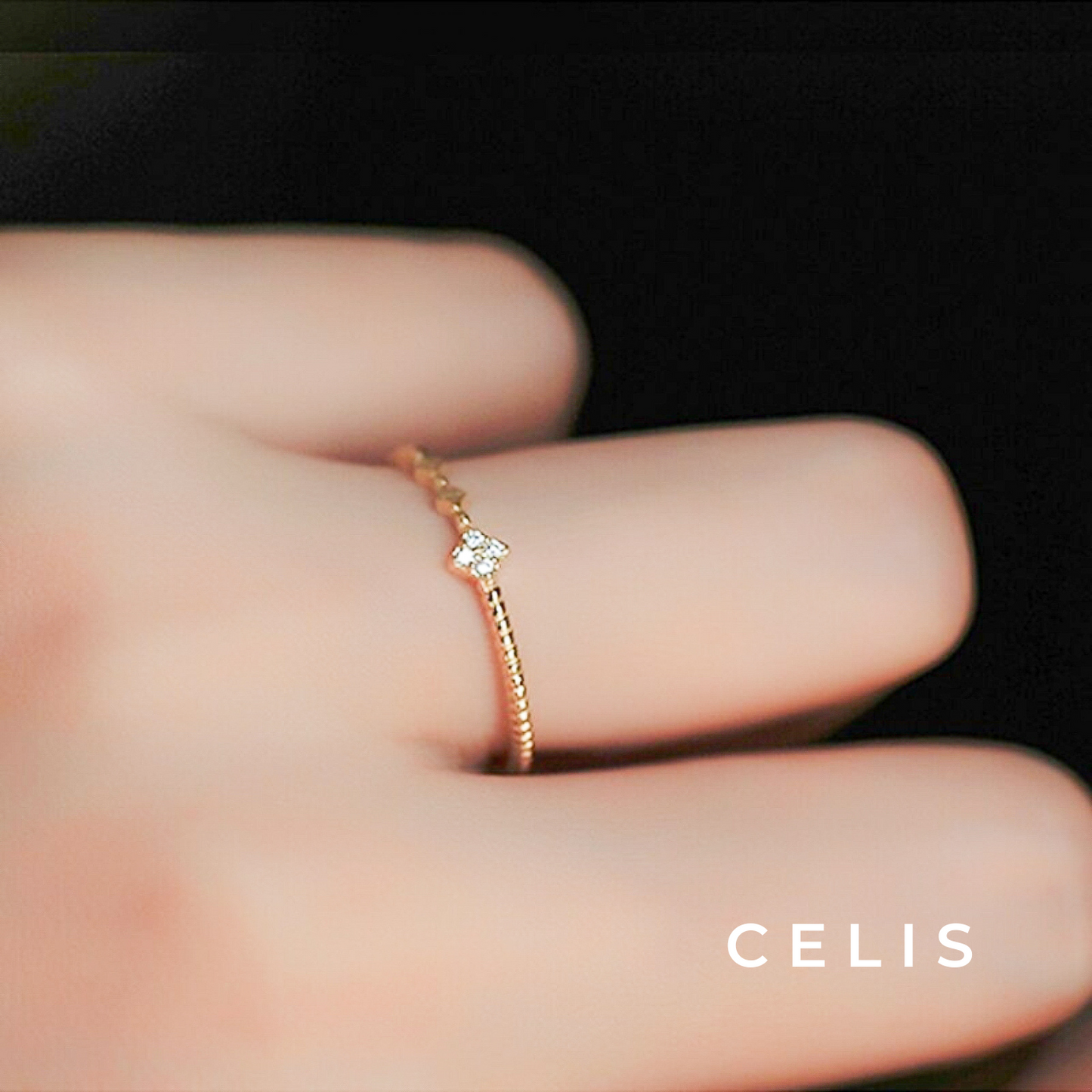 Twisted Zirconia Minimum Ring