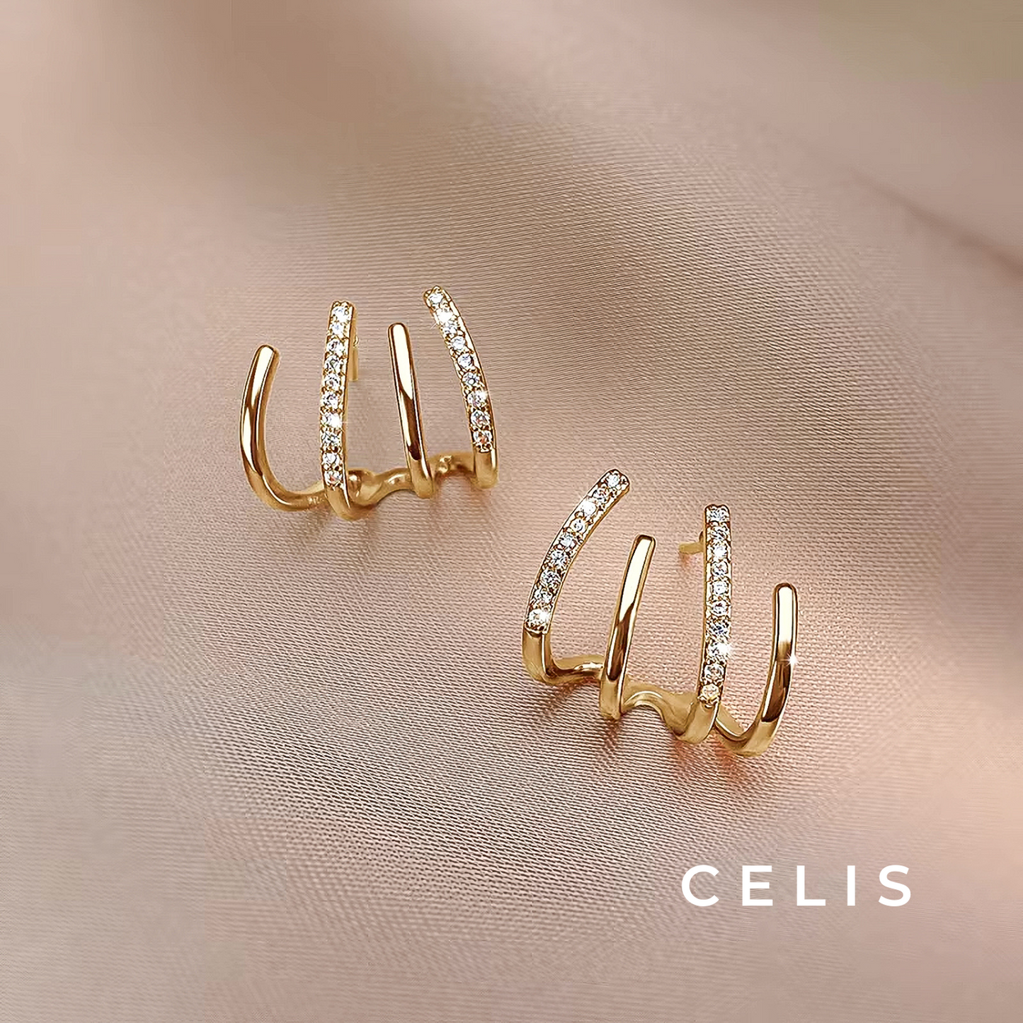 Crystal Twist Earrings