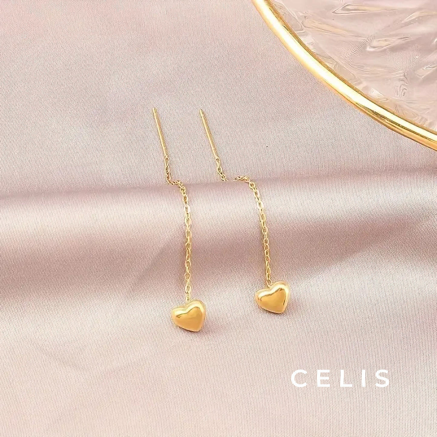 Heart Tassel Earrings