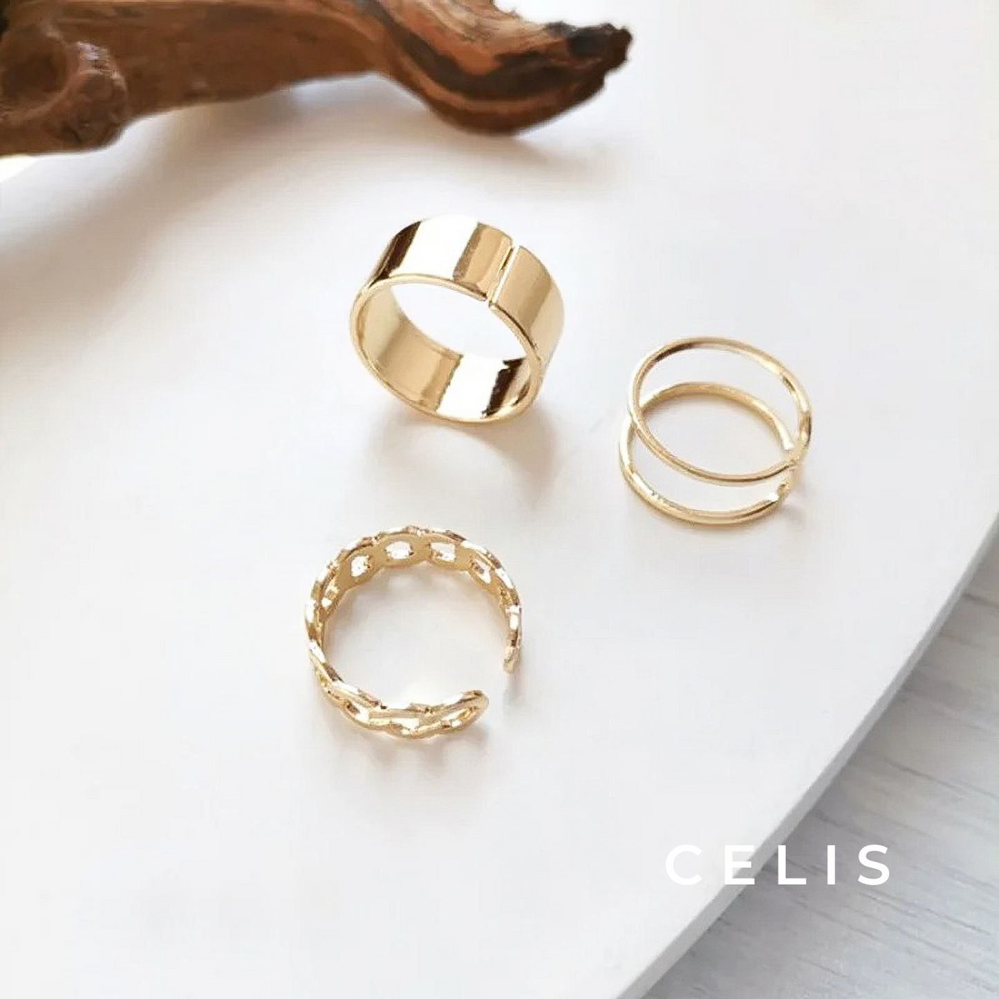 Minimal Ring 3Pcs Set