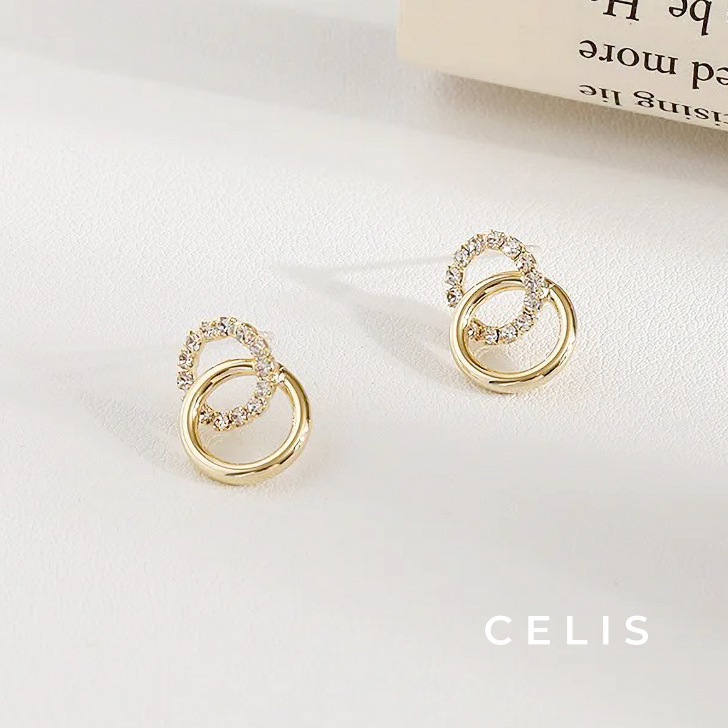【Limited Item】 Elegant Twin Circle Earrings