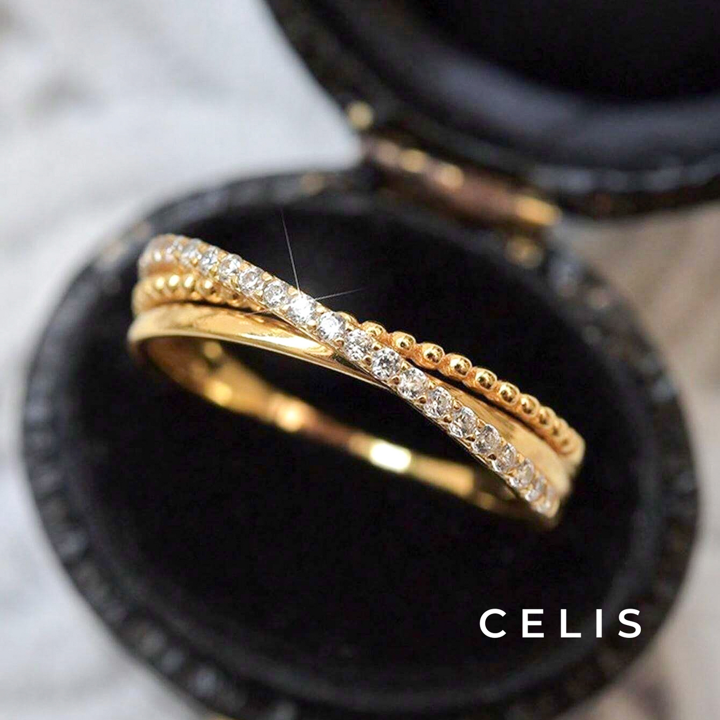 Radiant Twin Zirconia Ring