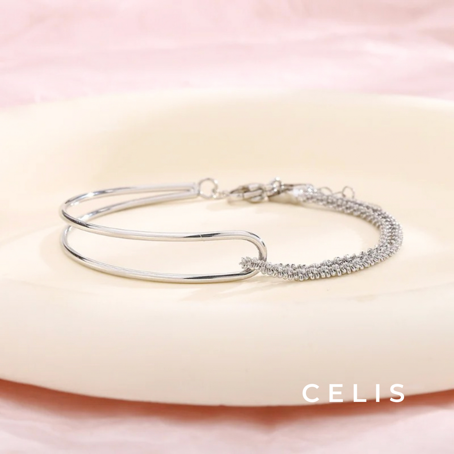 Bangle Diamond Cut Chain Bracelet