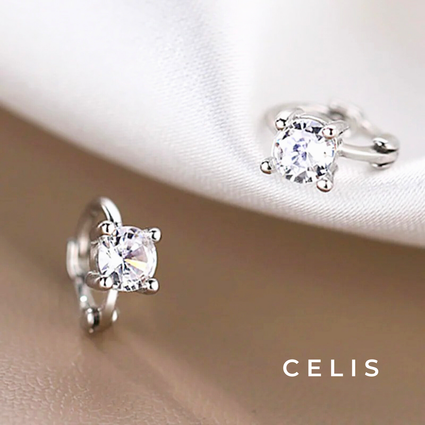 Minimal Brilliant Earrings